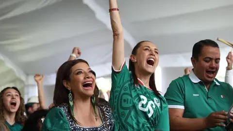 VIDEO | Claudia Sheinbaum Celebra Gol de Julián Quiñones