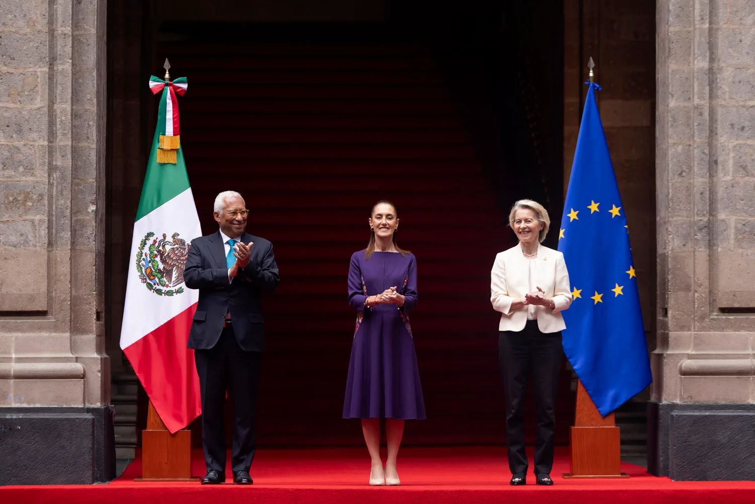 VIDEO | Presidenta Sheinbaum Recibe Líderes Europeos en Palacio Nacional