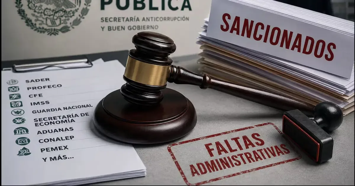 La Secretaría Anticorrupción sanciona por acoso sexual y abuso de funciones.