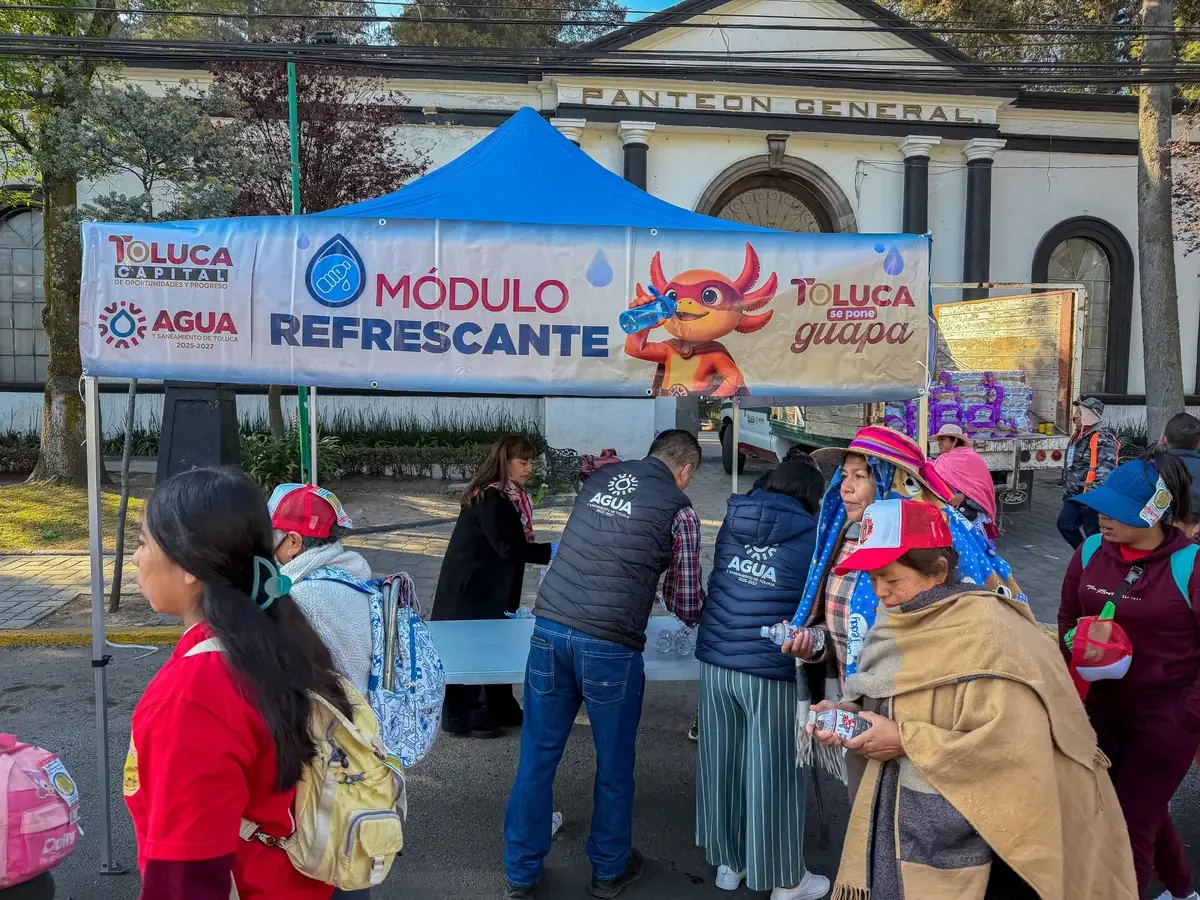 35 mil peregrinos cruzan Toluca seguros gracias al operativo de seguridad municipal.