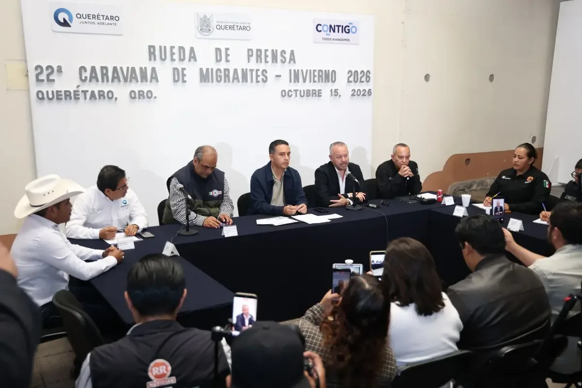 Unas 5 mil familias regresan a Querétaro en caravana migrante para celebrar Navidad y Año Nuevo.