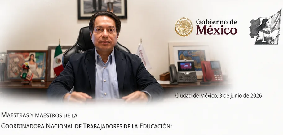 VIDEO | Secretario de la SEP, Mario Delgado,  publica el plan que se presentó a la CNTE, en el cual formaliza la propuesta de ruta estratégica para la desaparición de la USICAMM. 