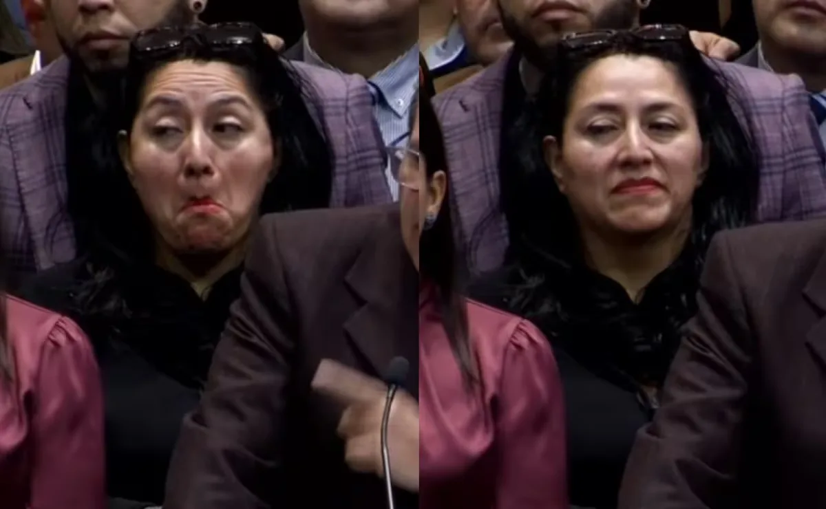 VIDEO | Así reaccionó diputada de MORENA al escuchar reconocimientos a oposición por parte de Monreal