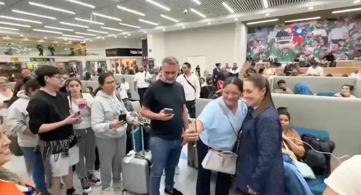 VIDEO | Sheinbaum Recibida en Aeropuerto de Madrid