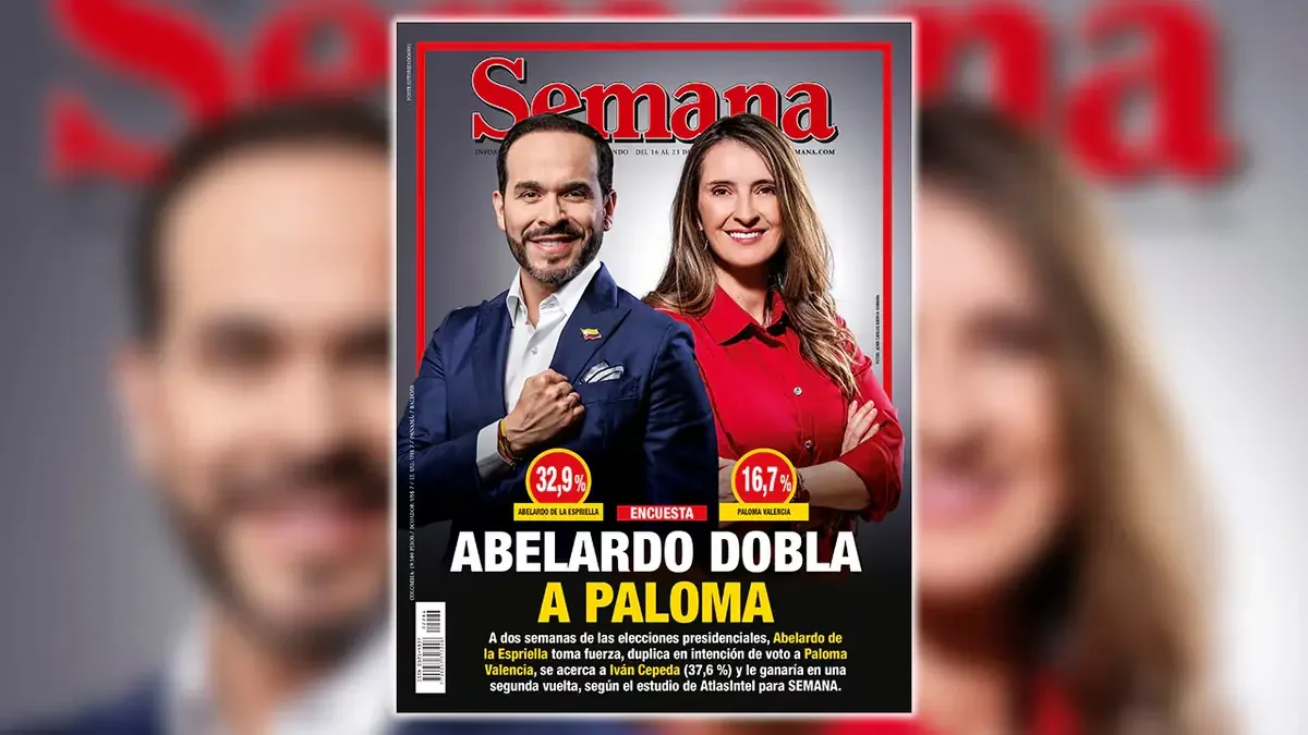 El candidato de la oposición, Abelardo de la Espriella, dobla a Paloma Valencia en intención de voto.