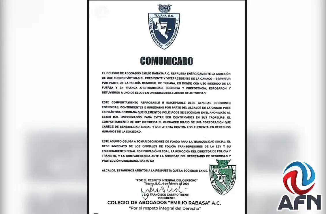 Abogados solicitan cambios en la policía de Tijuana tras recientes abusos.