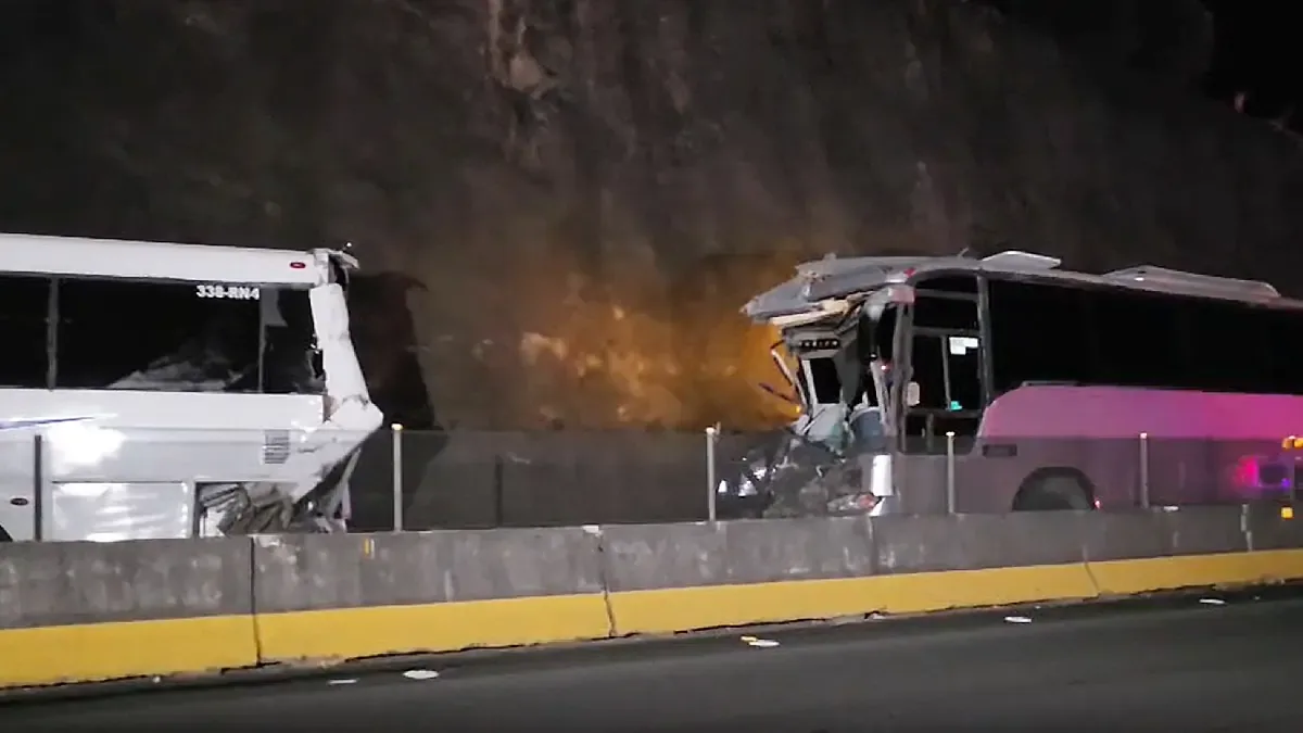 Un choque múltiple durante la noche causa la muerte de dos hombres y múltiples lesiones entre pasajeros.