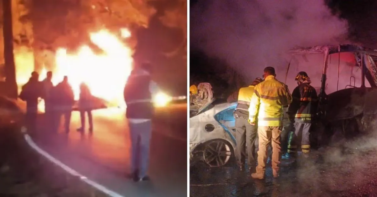 Accidente en la autopista México-Cuernavaca que dejó devastadoras pérdidas.