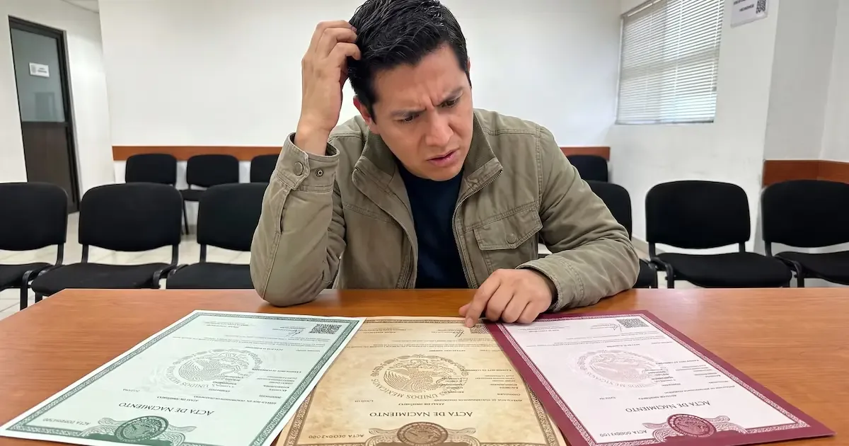 Las actas de nacimiento en México mantienen su validez independientemente de su color, siempre que sean legibles y sin alteraciones.