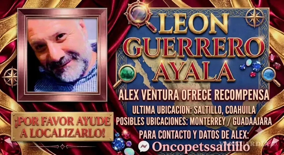 Ventura busca involucrar a la comunidad en la localización de un sujeto denunciado por crueldad hacia animales en Saltillo.