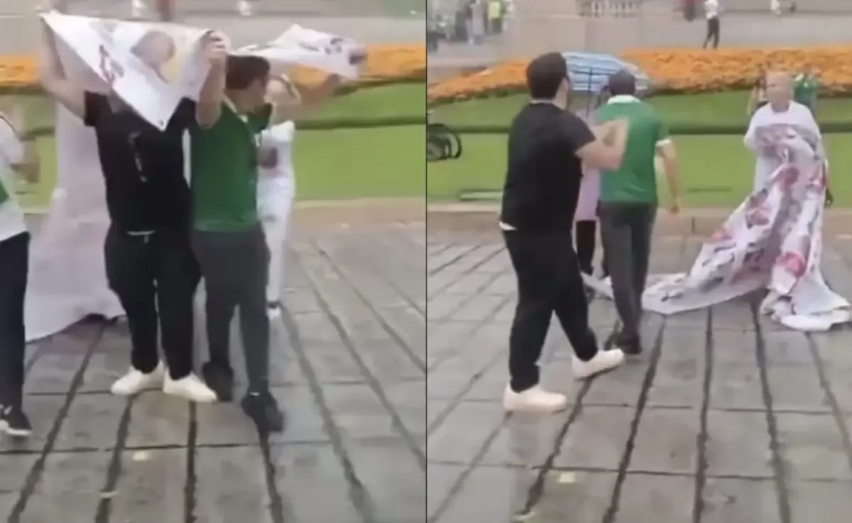 Jaqueline Palmeros, madre buscadora, recibió amenazas tras protestar en la inauguración del evento deportivo.