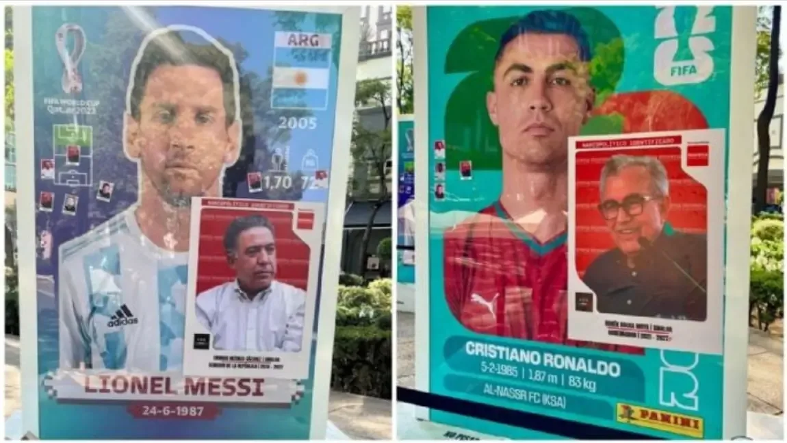 Colectivos lanzan crítica visual en la exposición "Estampas Monumentales" de Panini, cuestionando la política mexicana.