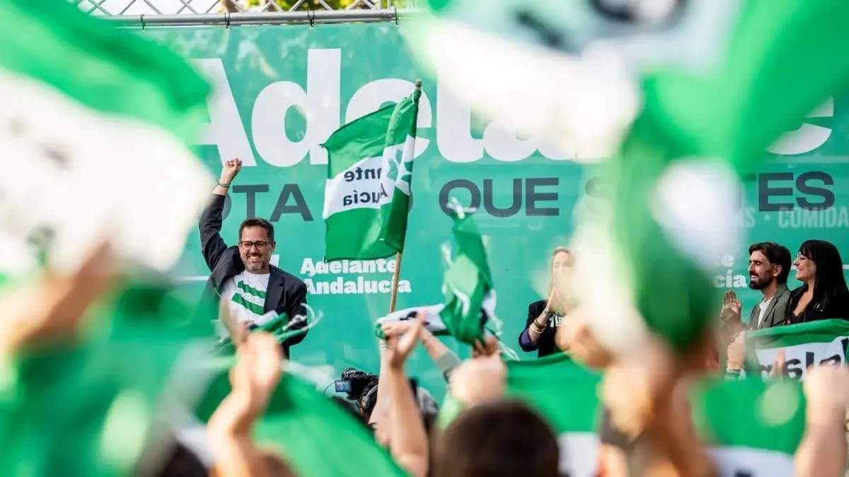 José Ignacio García cierra su campaña en Sevilla, apelando a la alegría y el orgullo andaluz.
