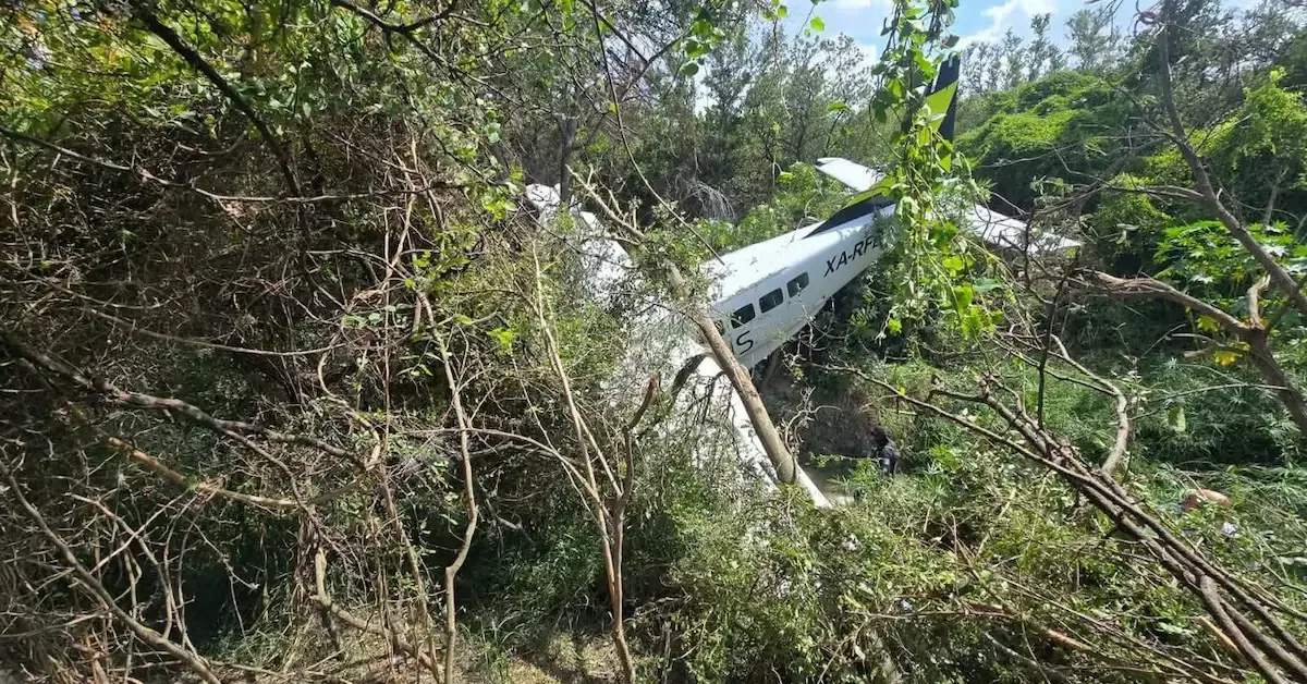 Una caída de aeronave en Pesquería dejó a todos los ocupantes con lesiones menores.