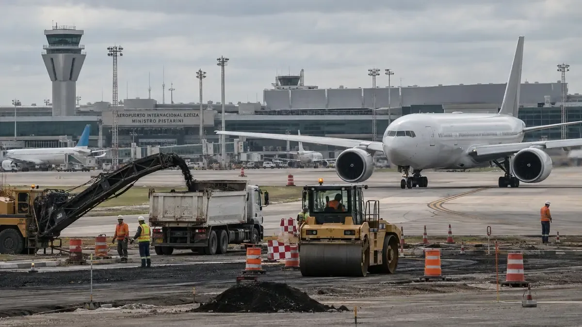 Las obras de modernización generarán cambios en las operaciones aéreas en Ezeiza.