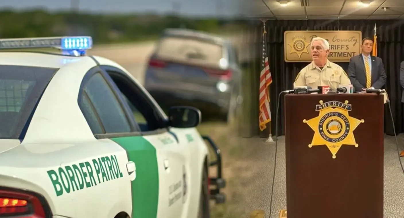 Agentes de la Patrulla Fronteriza en la escena del tiroteo en Arizona.
