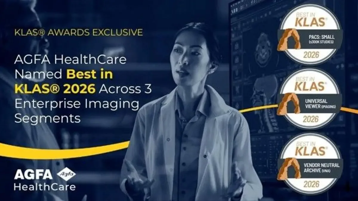 AGFA HealthCare celebra su reconocimiento como Best in KLAS en Enterprise Imaging.