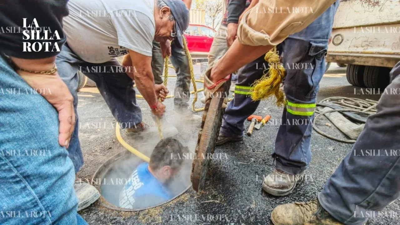 Aguas negras inundan los sótanos de la UH Fovissste Central Pantitlán en Iztacalco.