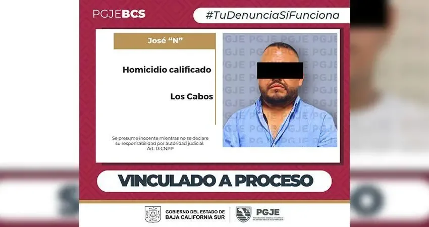 Ahitzotl “N” enfrenta cargos por homicidio en San José del Cabo.