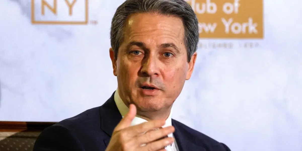 Alberto Musalem, presidente de la Reserva Federal de San Luis, durante sus declaraciones recientes.
