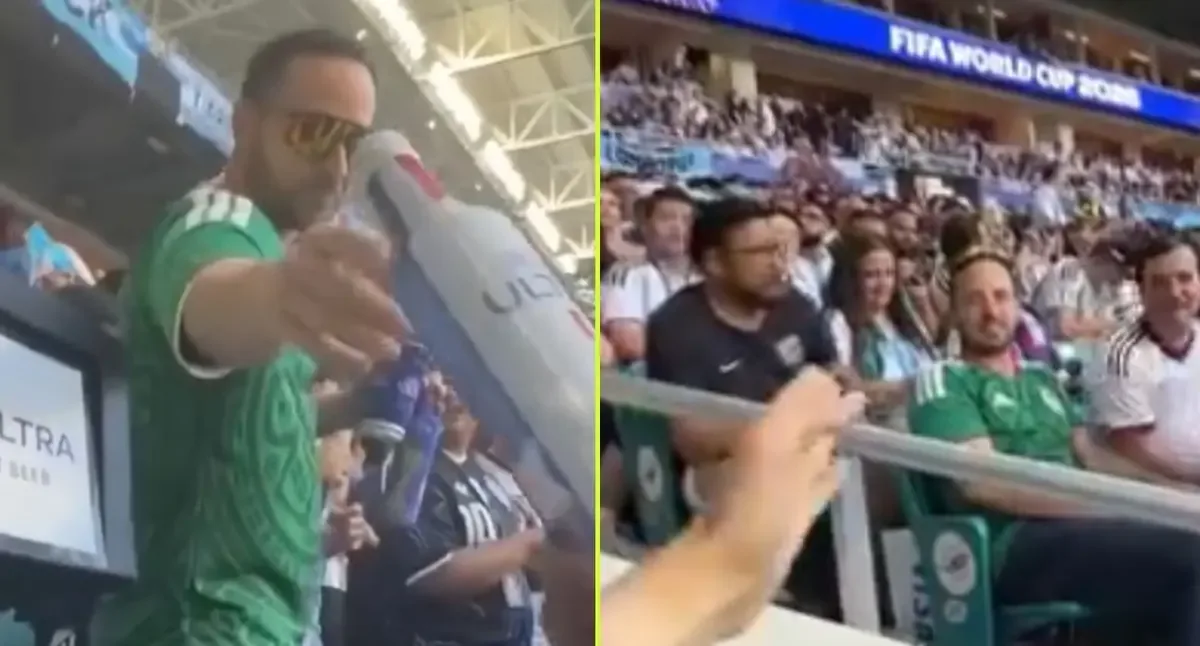 Jacobo Rodríguez fue grabado en el Mundial, desatando críticas sobre el uso de recursos públicos.