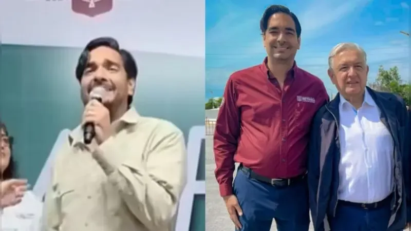 Carlos Peña Ortiz entona canción ligada al narcotráfico en festejo educativo, lo que provoca críticas y reacciones en redes sociales.