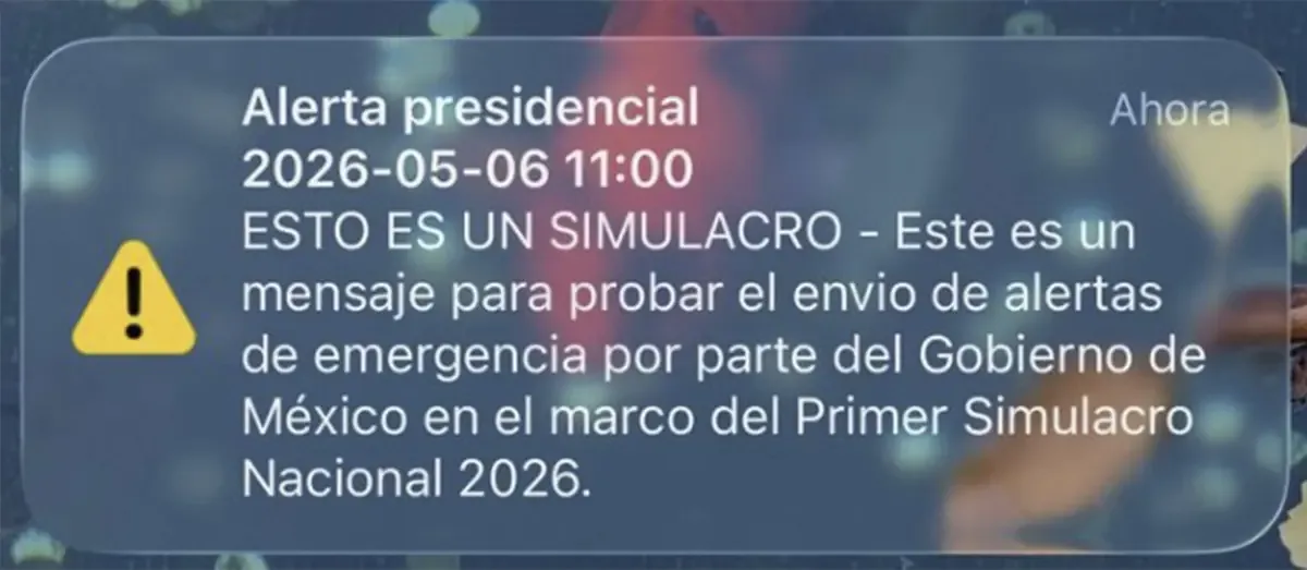 Miles de teléfonos activaron una alerta sonora durante el simulacro nacional, generando desconcierto en la población.
