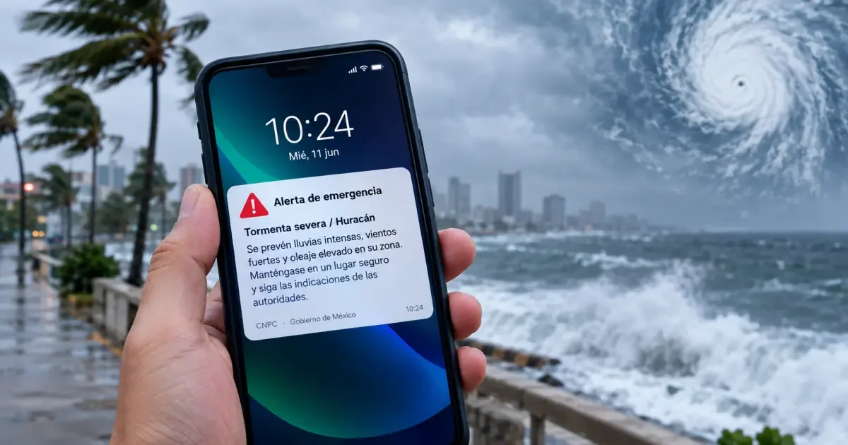 Las alertas celulares informan sobre emergencias sin requerir conexión a internet o aplicaciones.