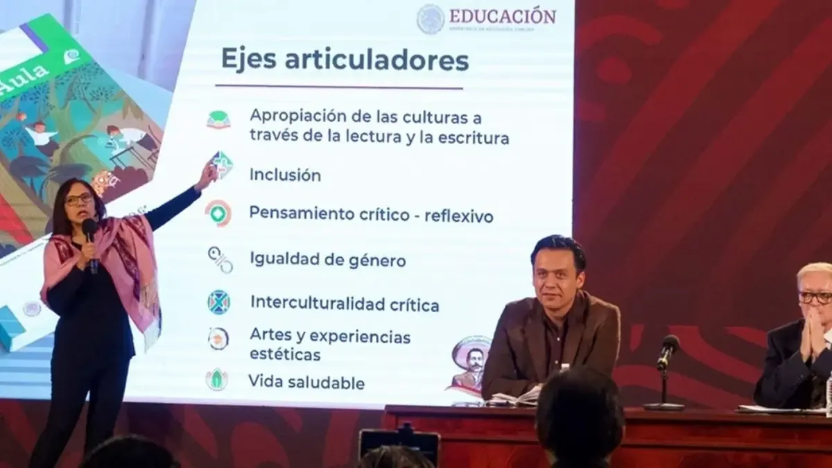 Alma Maldonado destaca la falta de evaluación en los materiales educativos de la Nueva Escuela Mexicana.
