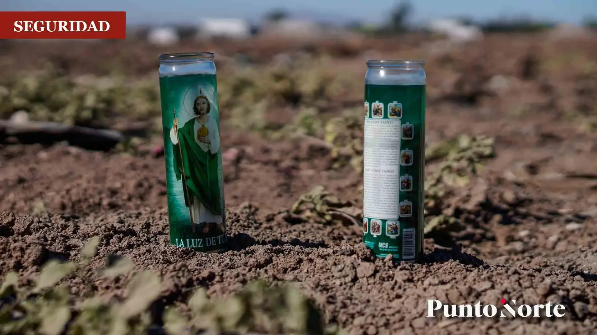 Altar en memoria de José Luis y Hernán, víctimas de la violencia en Mexicali.
