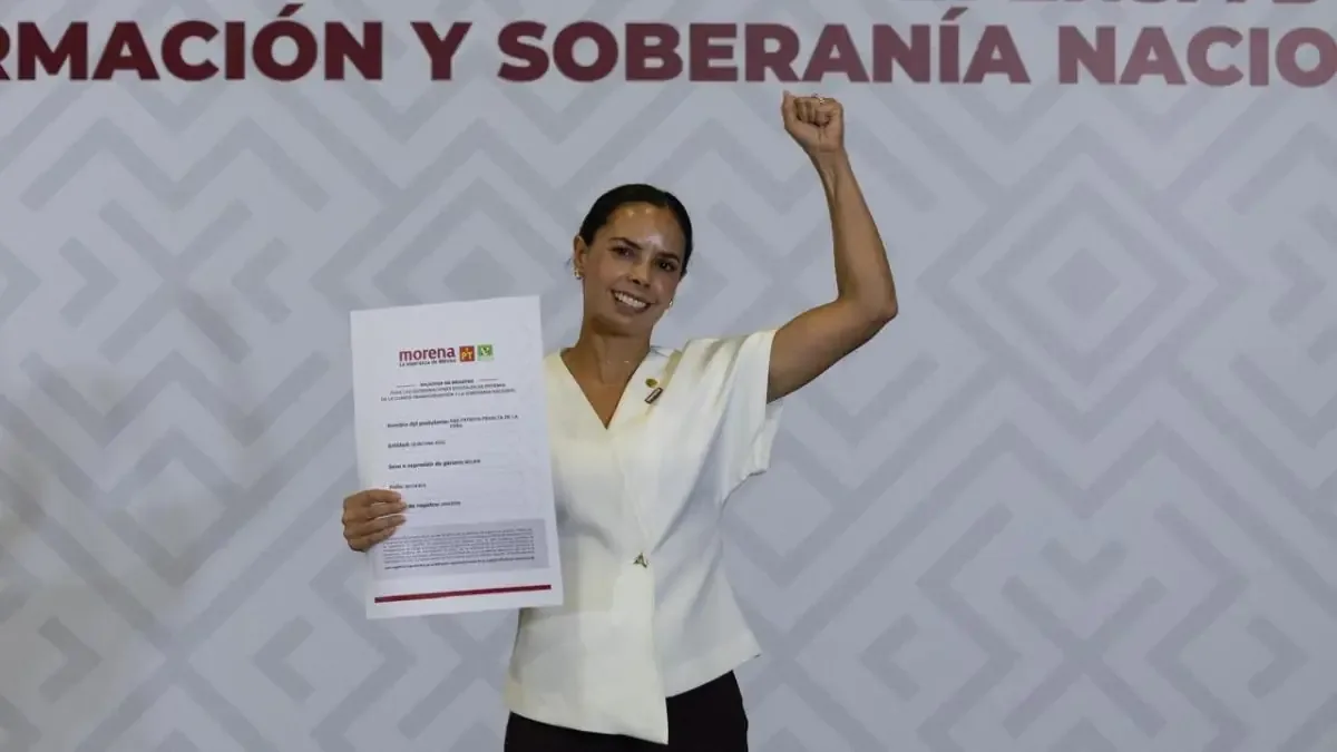 La presidenta municipal con licencia de Benito Juárez se registra para defender la soberanía nacional.