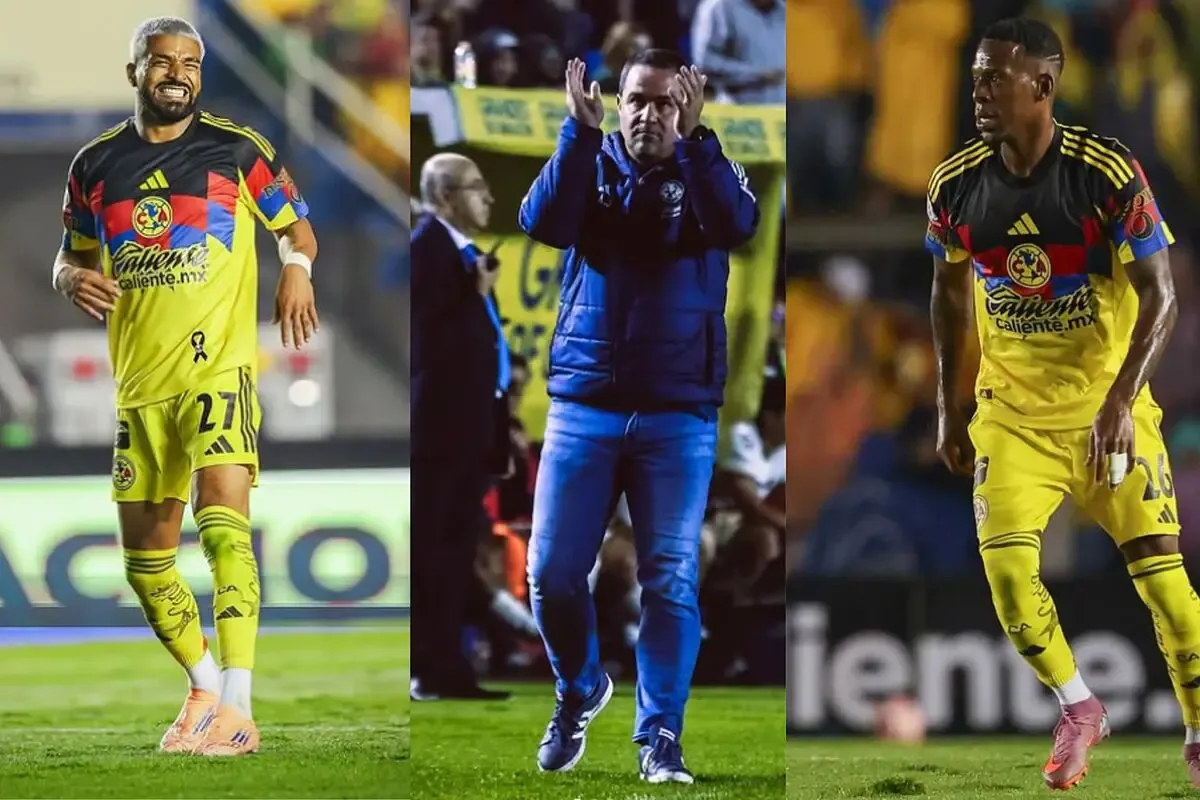 Andrés Jardine en un momento tenso durante un partido del Club América.