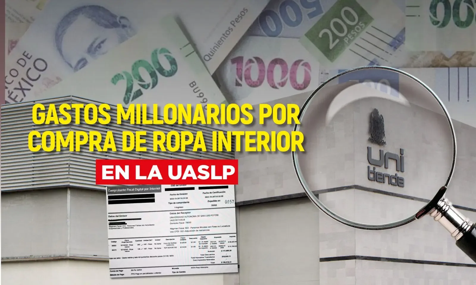 Análisis de gastos irregulares en la UniTienda de la UASLP.