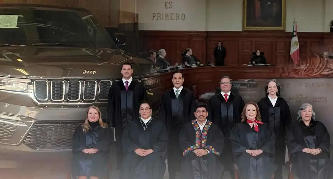 "Anuncio de la Suprema Corte acerca de la devolución de camionetas para ministros."