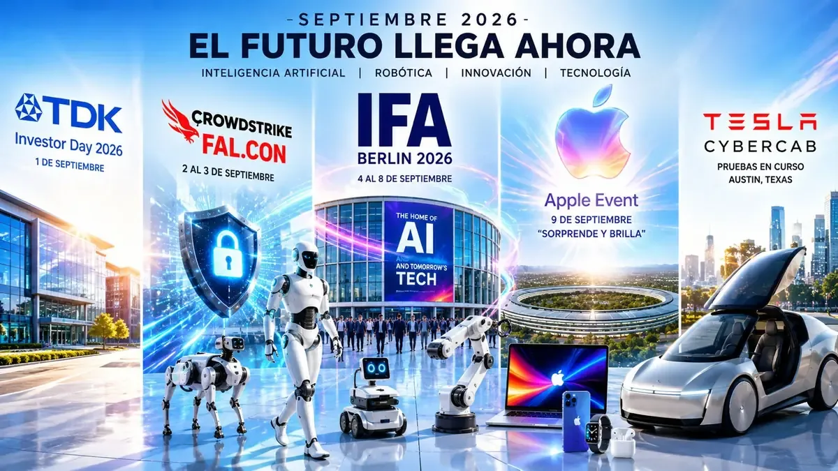 La industria tecnológica acelera su evolución con inteligencia artificial y eventos clave en septiembre.