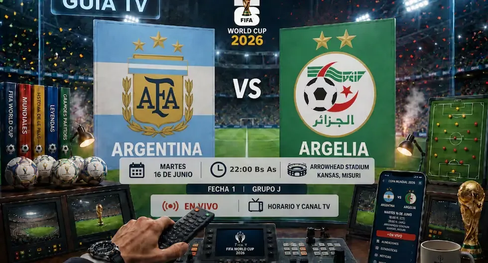 La selección argentina inicia su camino en la Copa del Mundo frente a Argelia, buscando revalidar su título.
