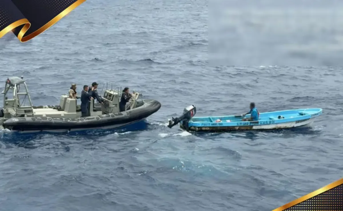 La operación se realizó tras reportes de retraso en el arribo del pescador.