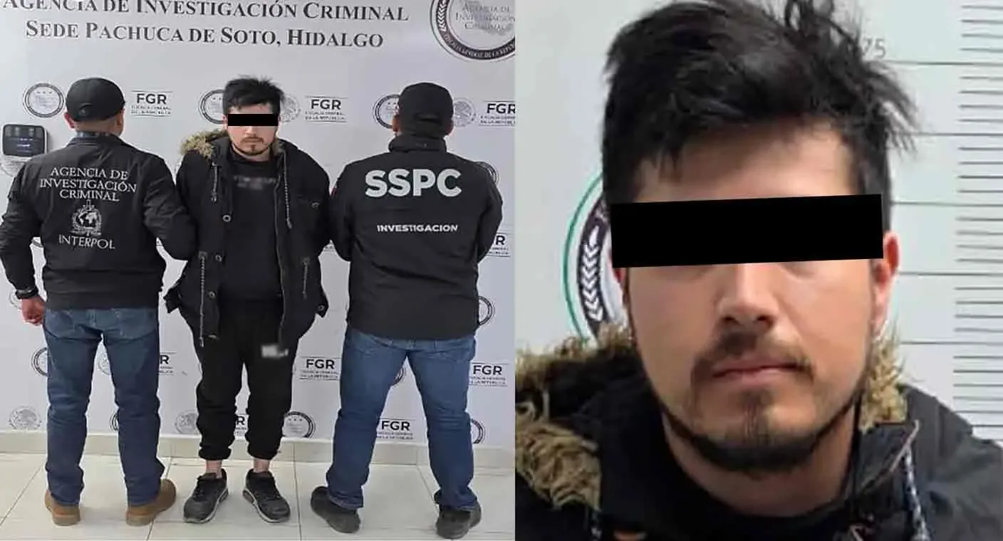 Arresto de fugitivo del FBI en Pachuca, Hidalgo, por homicidio en EE. UU.