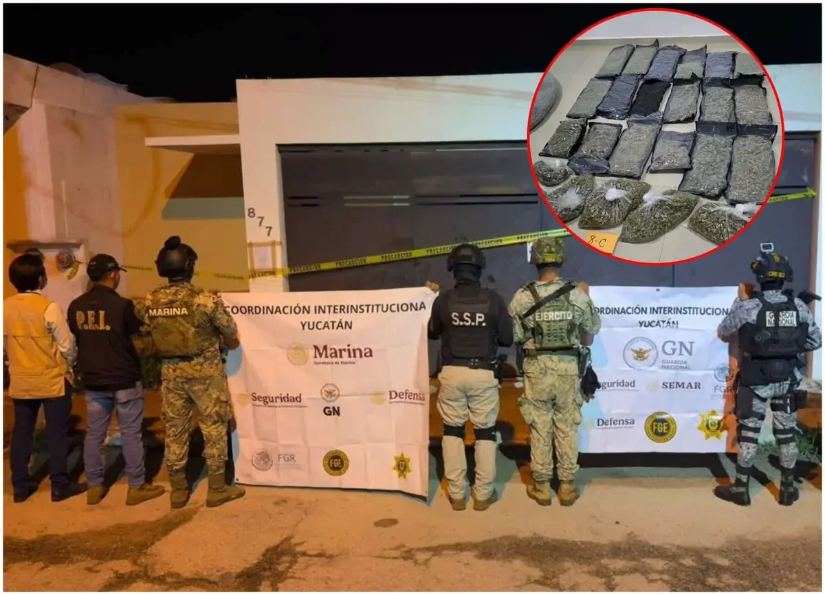 La Armada de México realiza operativos en Mérida y Conkal para combatir el tráfico de drogas en Yucatán.