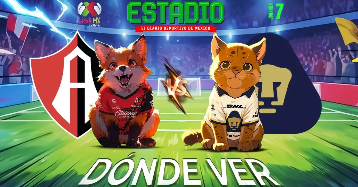 Atlas y Pumas Femenil en el Estadio Jalisco durante la Fecha 7 de Liga MX Femenil.