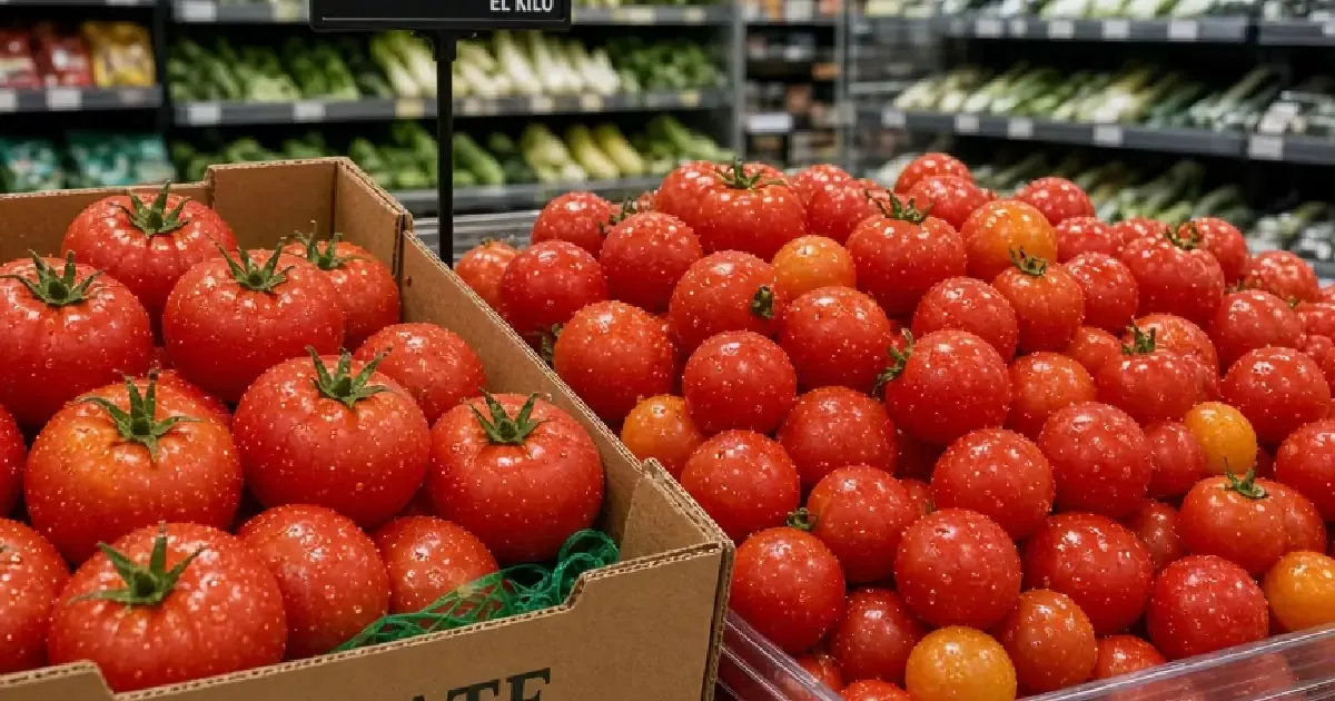 El costo del tomate en Veracruz se sitúa entre $19 y $40 por kilo debido a factores ambientales y económicos.