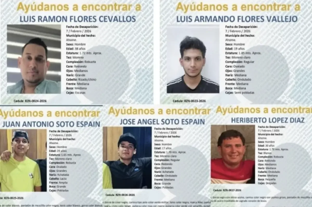 Aumentan las alarmas en Sinaloa tras desapariciones de turistas y ciudadanos locales.