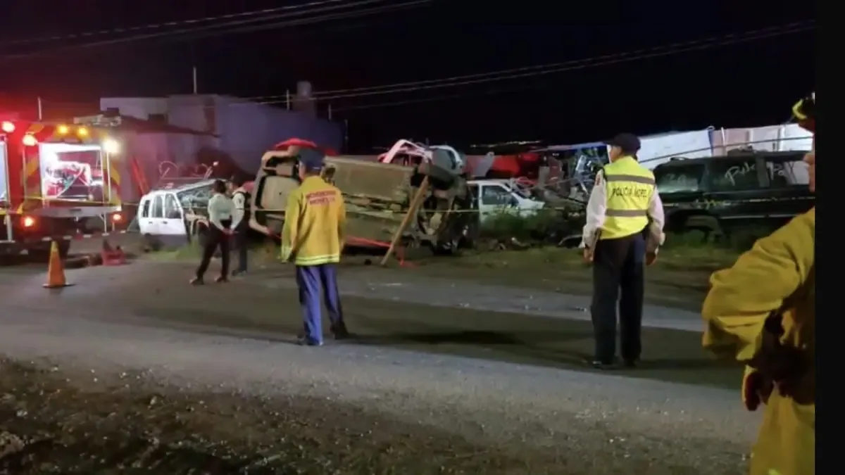 El accidente tuvo lugar en la avenida Madero Poniente, mientras se realizaban trabajos de reencarpetamiento.
