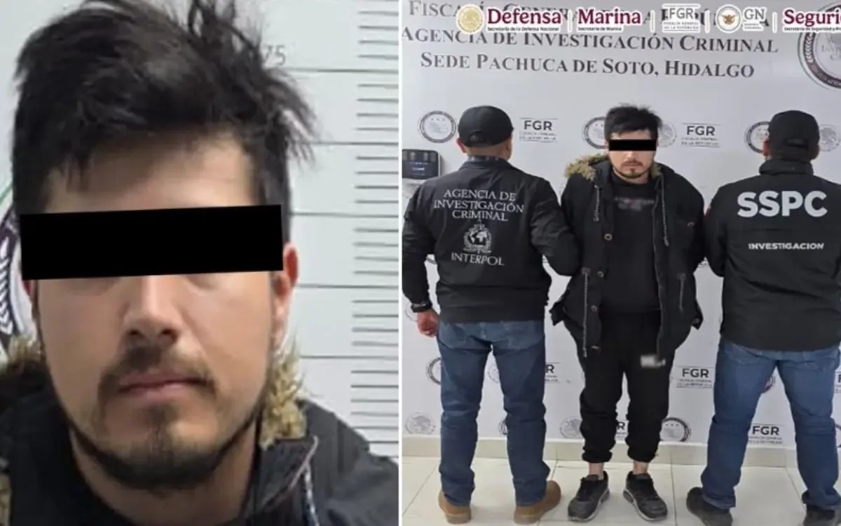 Autoridades en Pachuca capturan a uno de los fugitivos más buscados por el FBI.