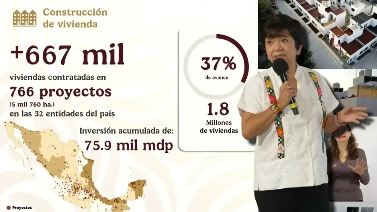 La Secretaría de Desarrollo Agrario informa sobre avances en el Programa de Vivienda para el Bienestar.