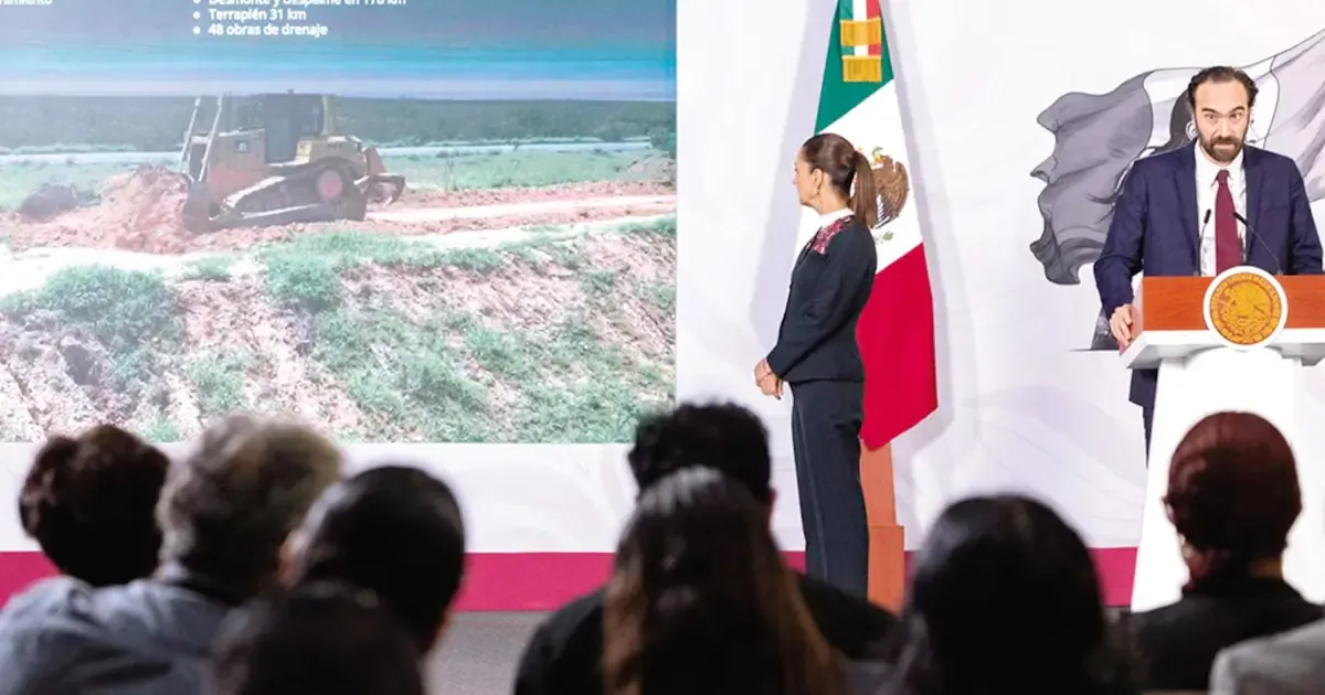 La Presidenta Claudia Sheinbaum destaca el progreso en obras ferroviarias estratégicas en el país.