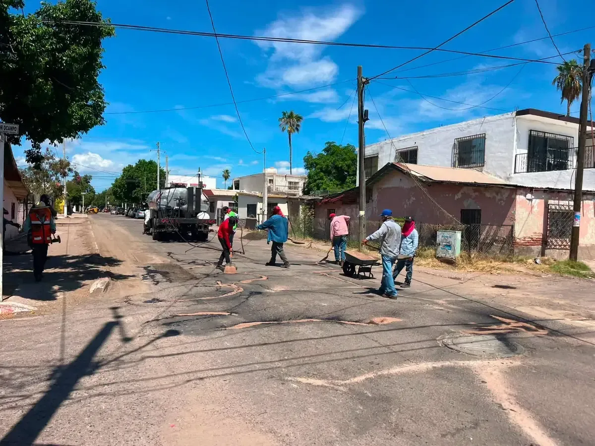 La rehabilitación de la avenida Héroe de Nacozari mejorará la movilidad y seguridad en Empalme.