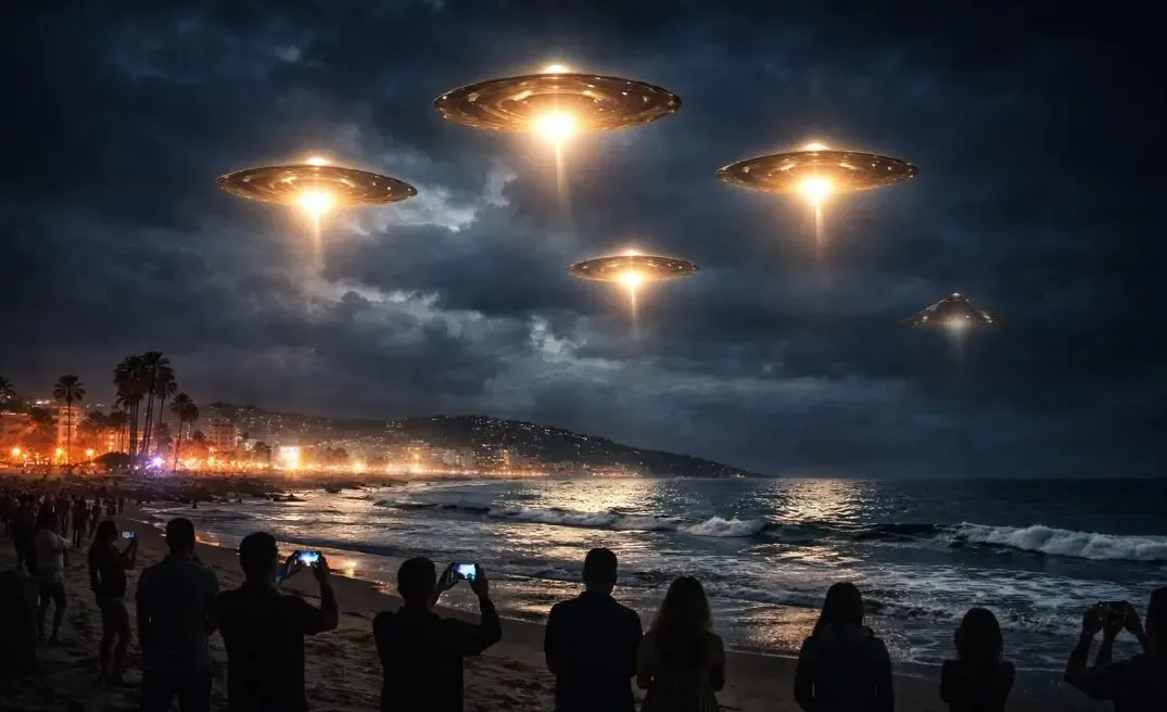 Avistamientos de luces misteriosas en Baja California.