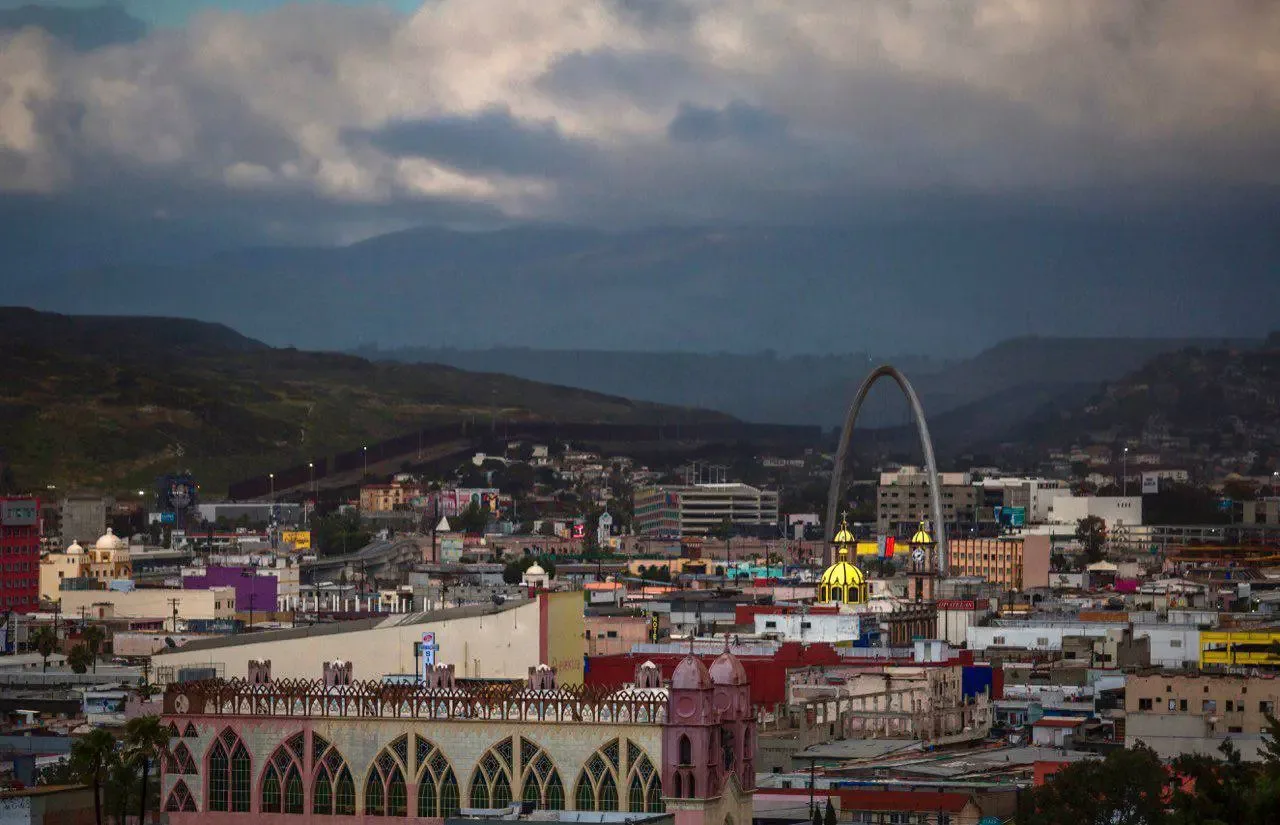 "Bajas temperaturas en Tijuana a causa de una masa de aire ártico."