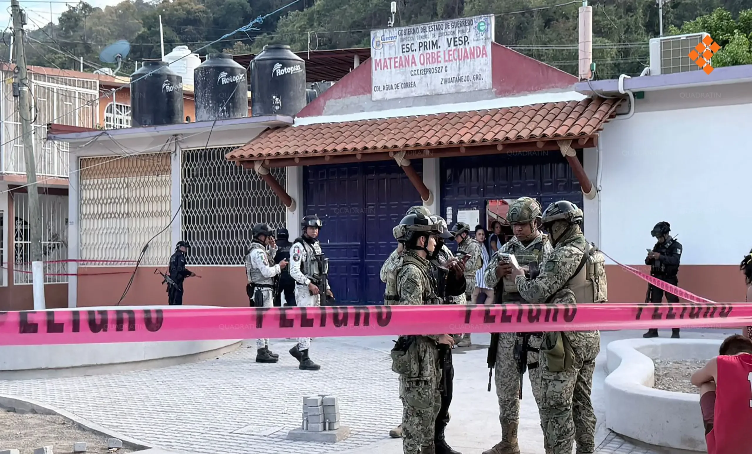 Balacera en Zihuatanejo provoca alarma en la comunidad educativa.